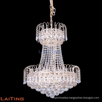 Lamparas decorative modern crystal chandelier gold pendant light fixtures 78172